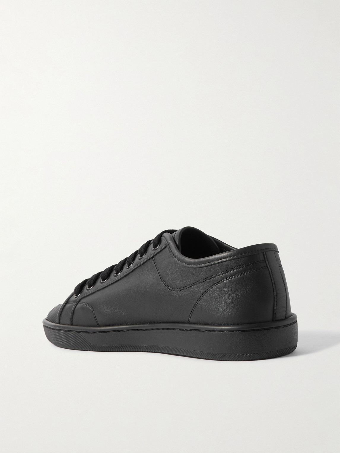 Saint Laurent Gym Low Logo-print Leather Sneakers In Black