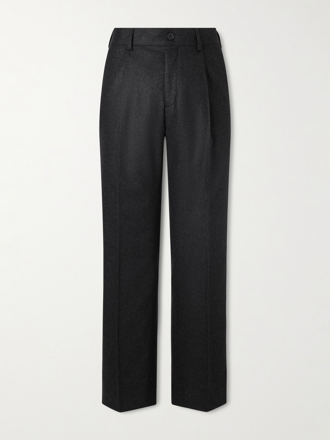 MR P. Straight-Leg Pleated Cashmere-Blend Flannel Suit Trousers - Men