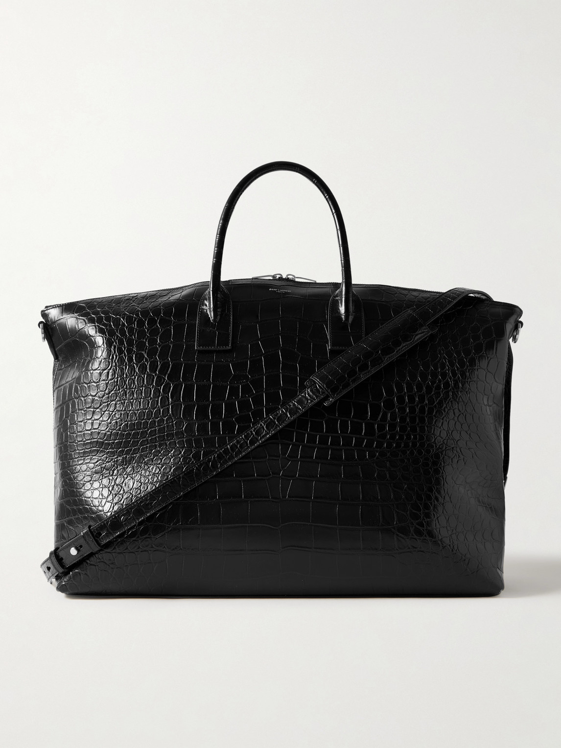 Saint Laurent Giant Croc-Effect Leather Weekend Bag - Men