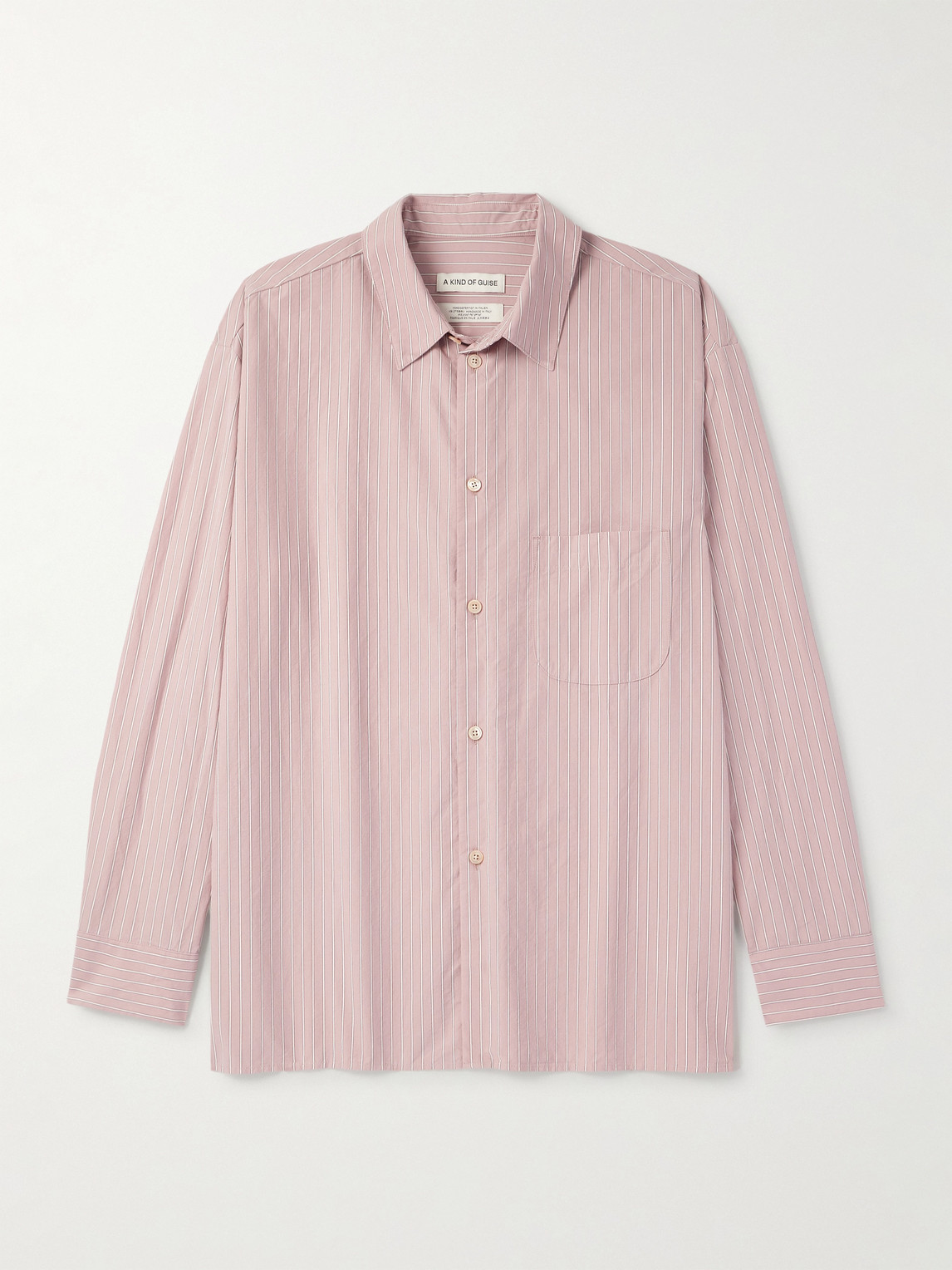 A Kind Of Guise Gusto triped Cotton-Poplin hirt - Men