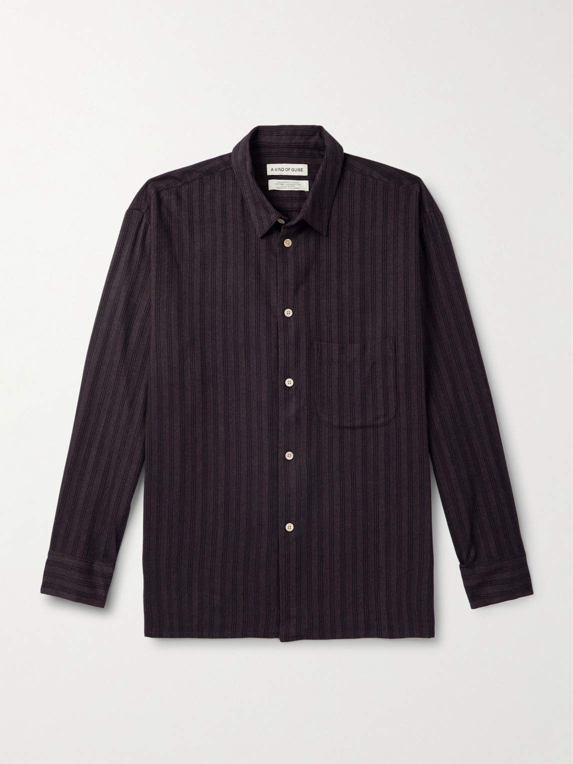 A Kind Of Guise Gusto triped Cotton and Lyocell-Blend hirt - Men