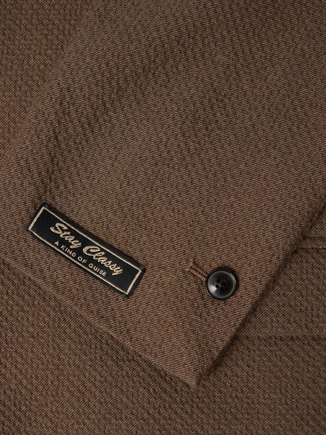 A Kind Of Guise Shinji Textured-woven Suit Jacket In Brown