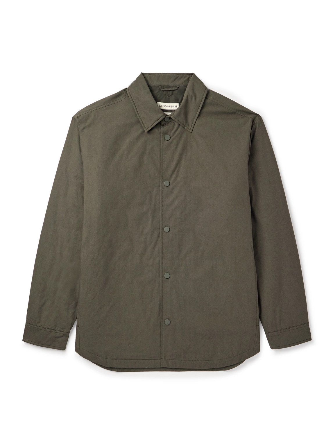 A Kind Of Guise Olkay Cotton Overshirt In Green
