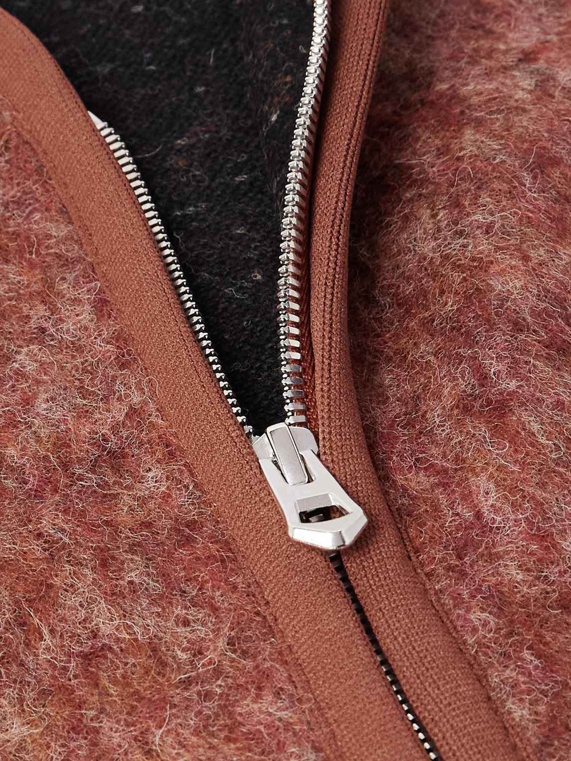 A Kind Of Guise Valur Brushed Virgin Wool-blend Gilet In Orange
