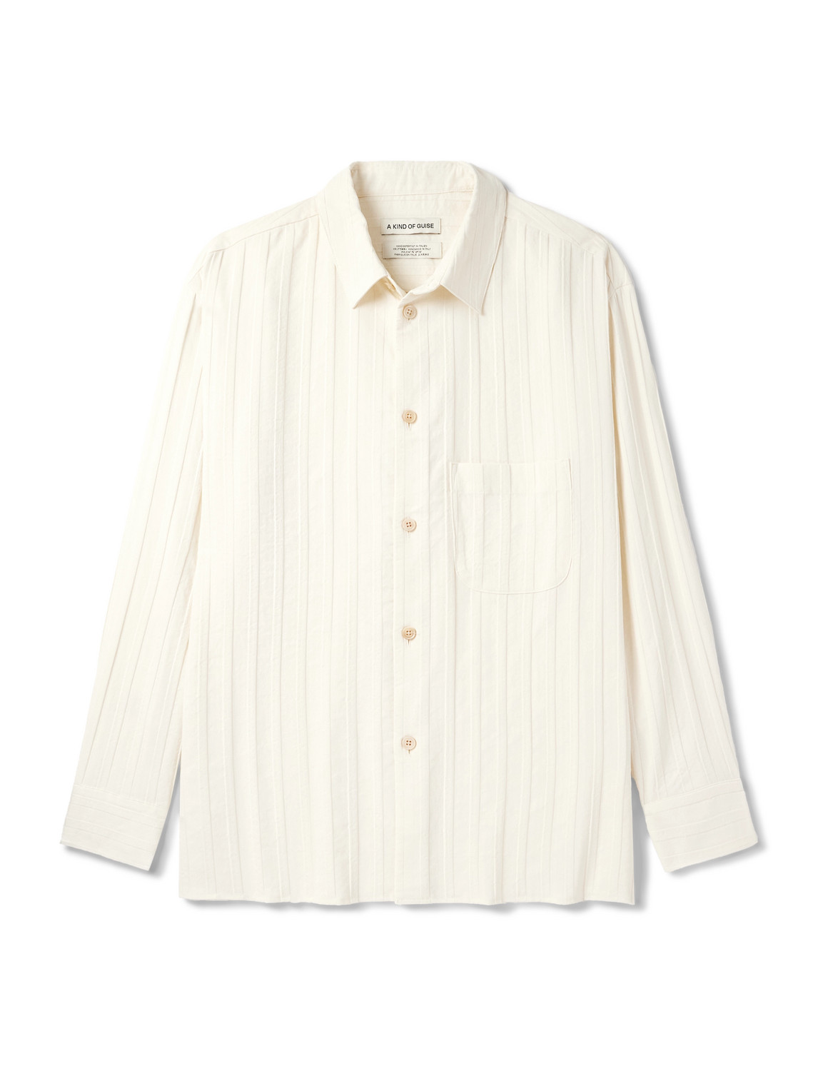 A Kind Of Guise Gusto Striped Woven Shirt In Neutral