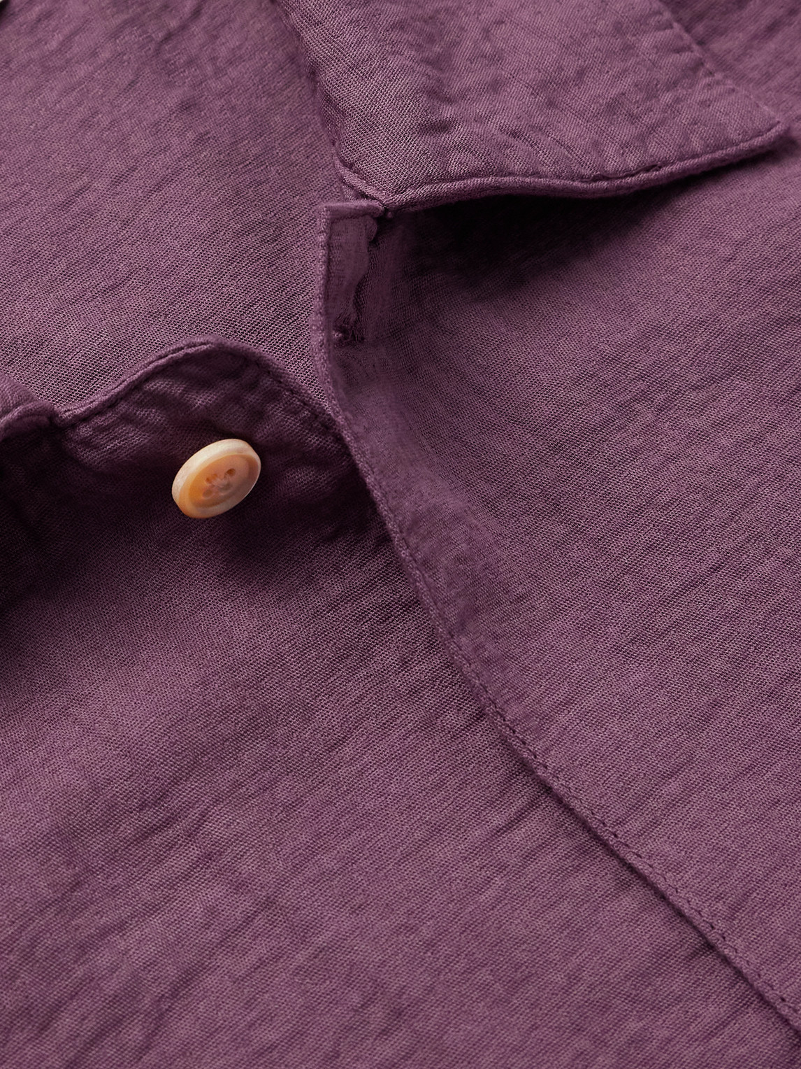 A Kind Of Guise Sayan Garment-dyed Crinkled Cotton Overshirt In Purple