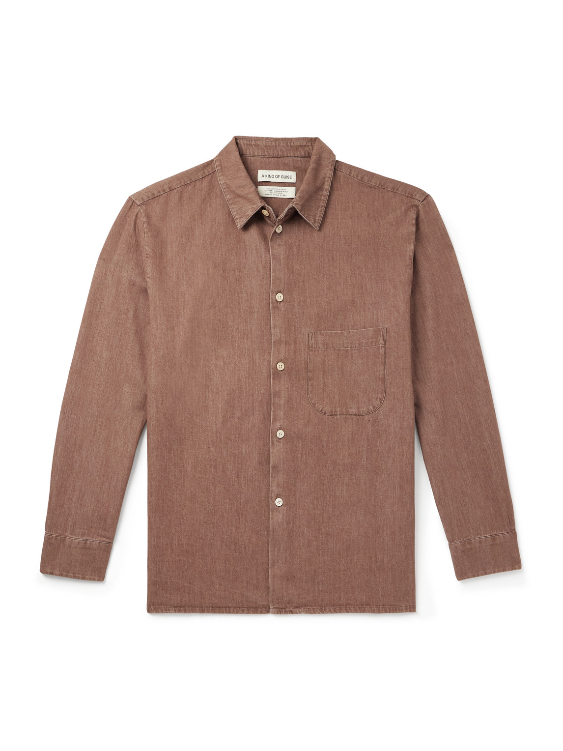 A Kind Of Guise Gusto Denim Shirt In Brown