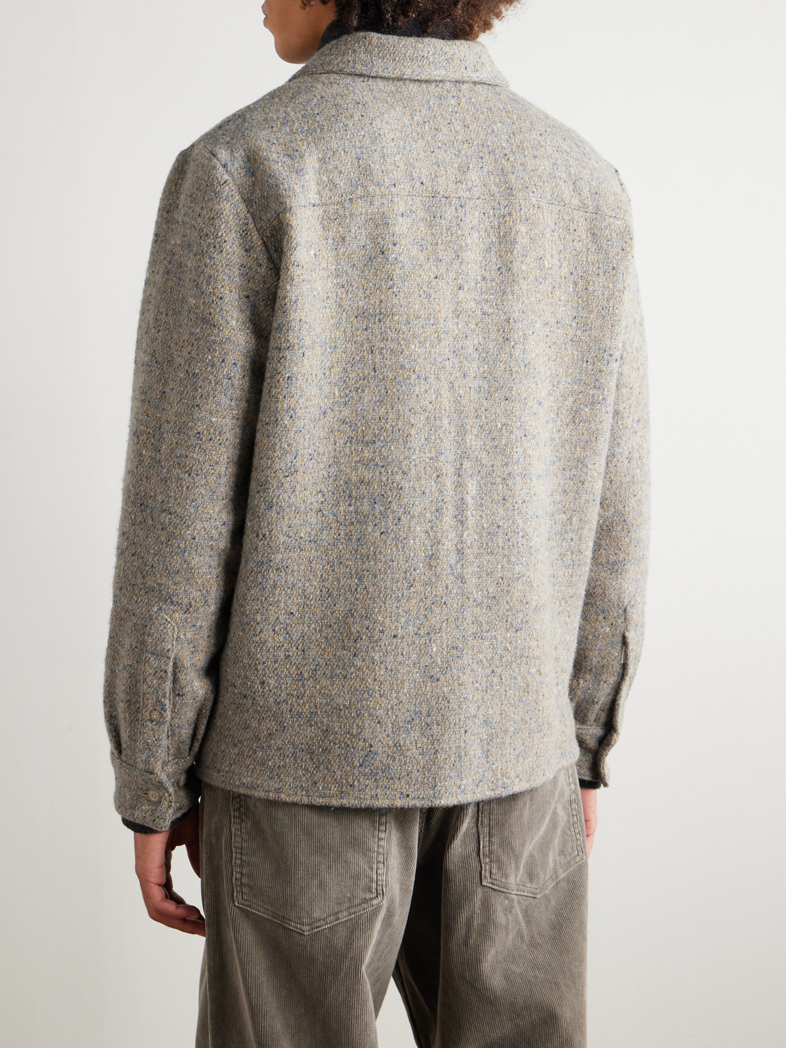A Kind Of Guise Cullu Wool Overshirt In Gray