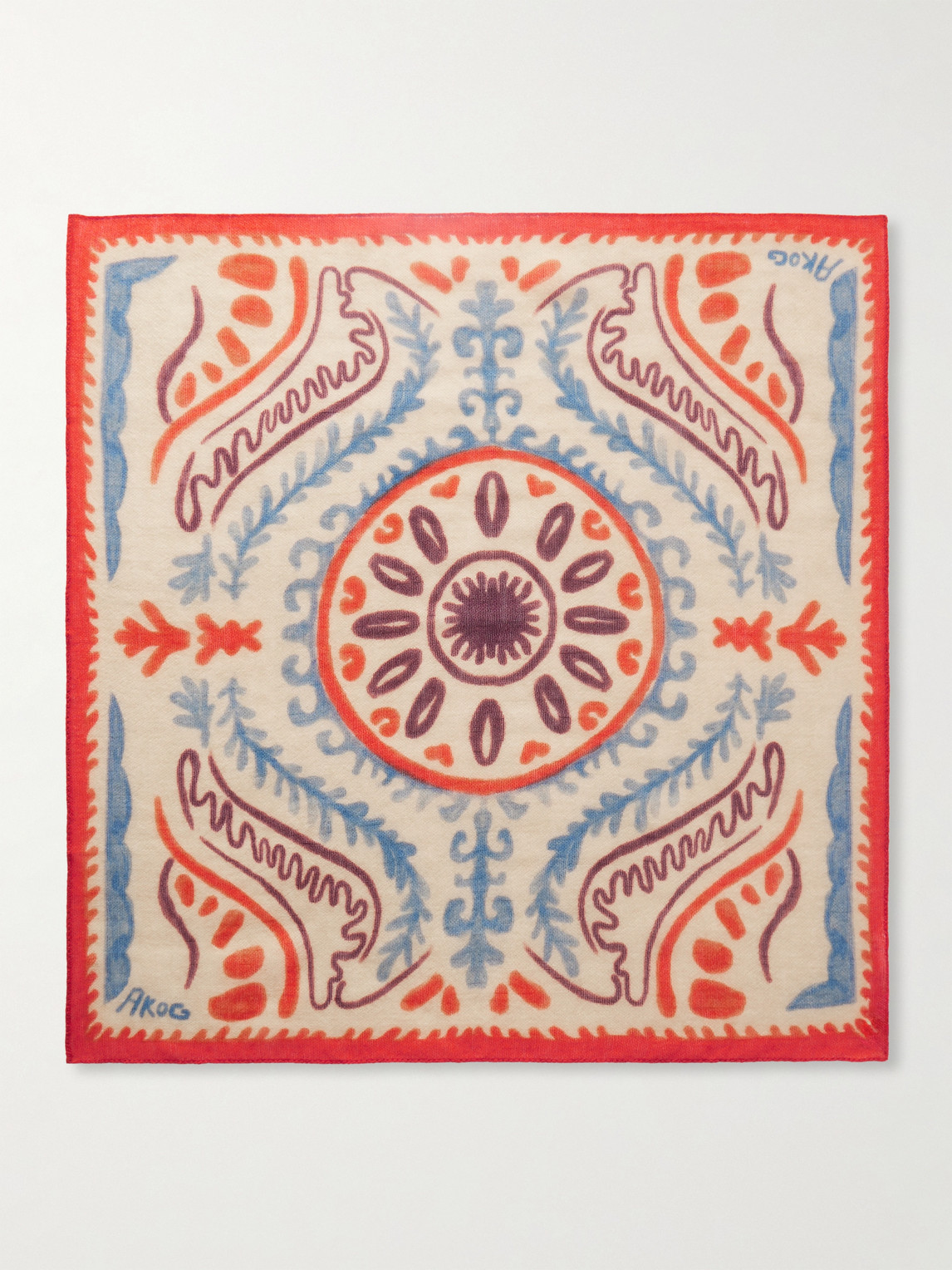 A Kind Of Guise Bora Printed Virgin Wool Scarf - Men