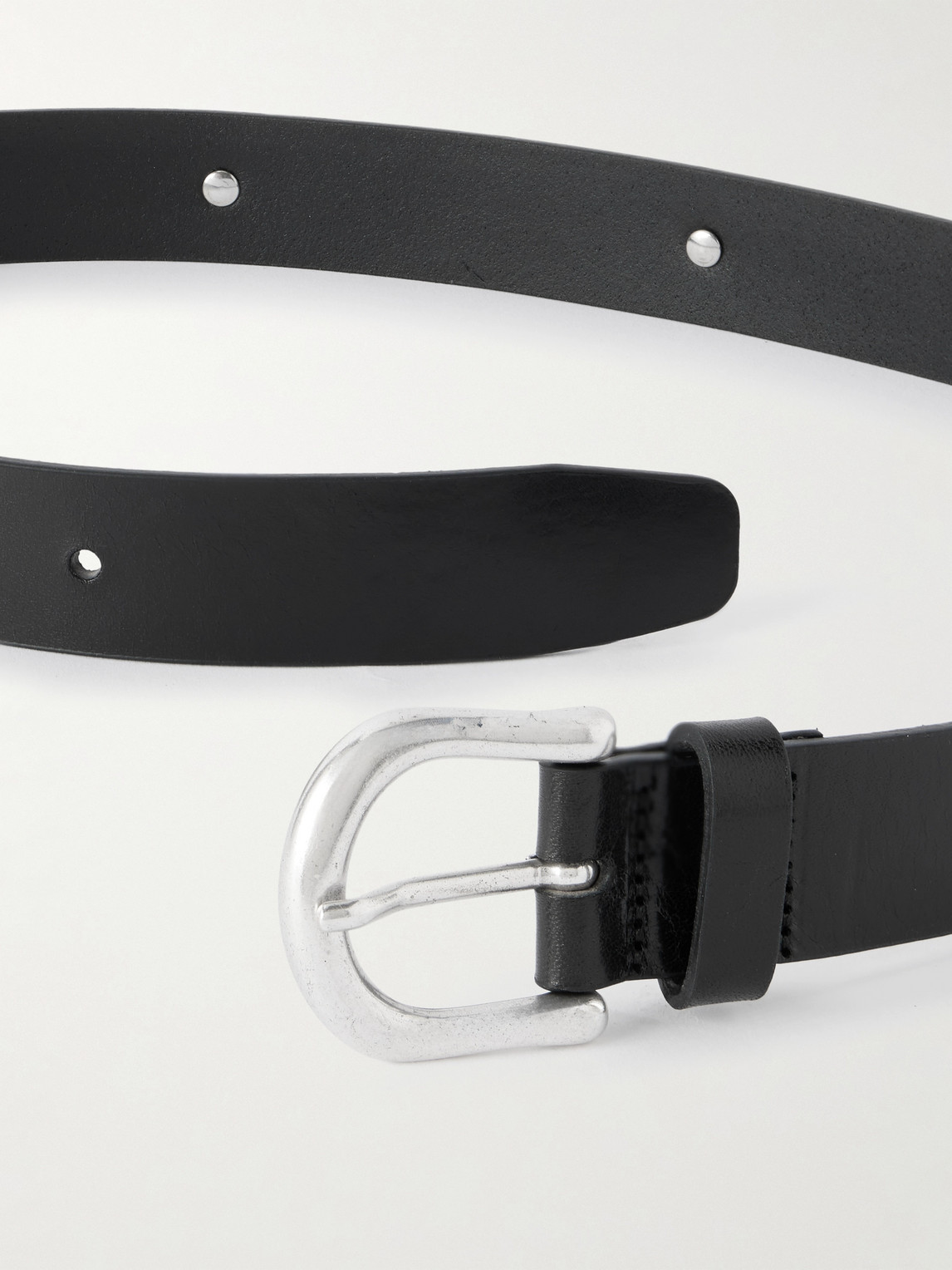 A Kind Of Guise Dashi 3cm Embellished Leather Belt In Gray