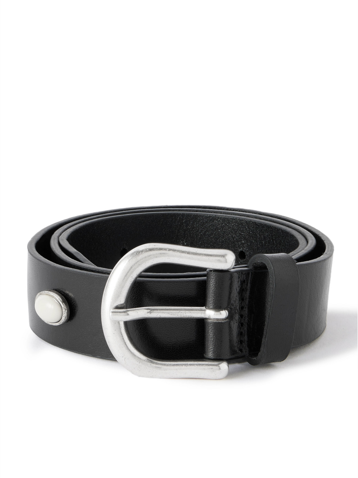 A Kind Of Guise Dashi 3cm Embellished Leather Belt In Gray