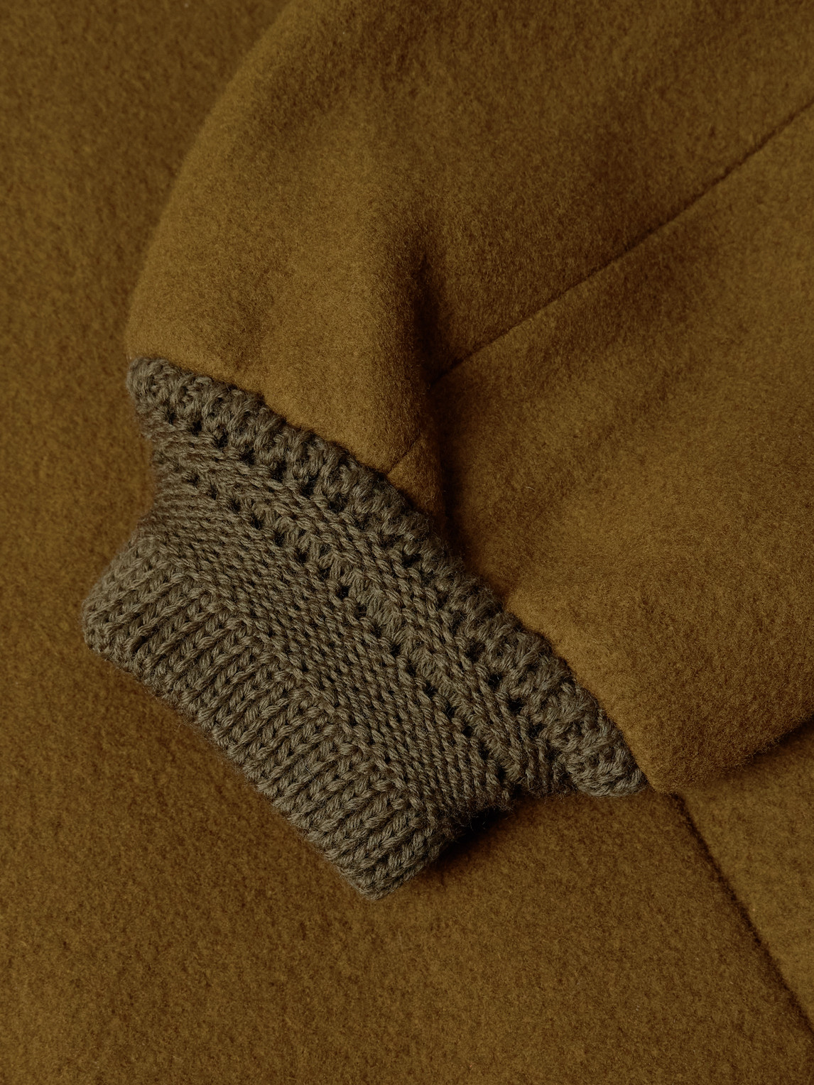 A Kind Of Guise Bajar Virgin Wool And Cashmere-blend Bomber Jacket In Green