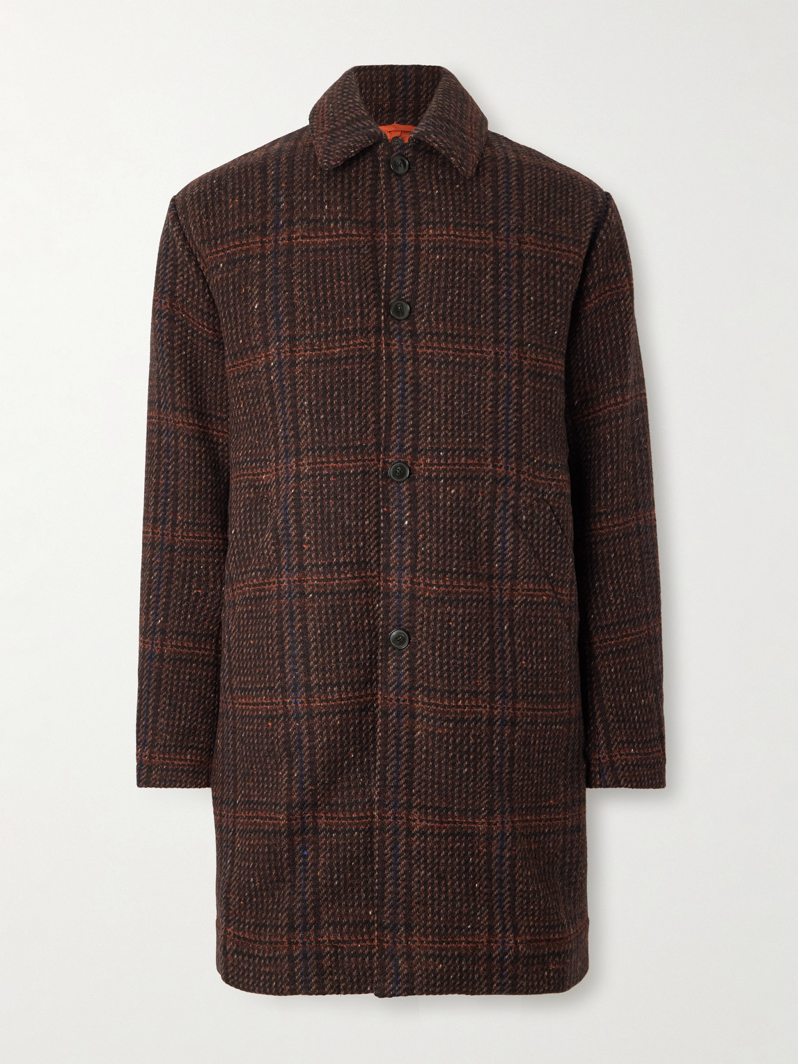 A Kind Of Guise Manas Checked Virgin Wool-Tweed Coat with Padded Quilted hell Liner - Men