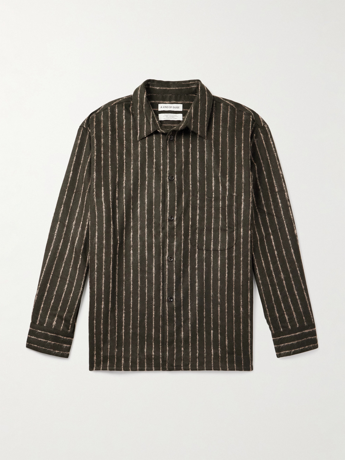 A Kind Of Guise Gusto triped Virgin Wool-Blend hirt - Men