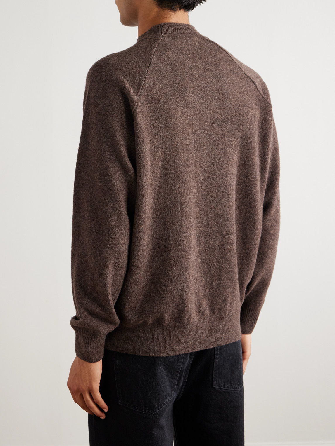 A Kind Of Guise Morello Merino Wool Mock-neck Sweater In Brown