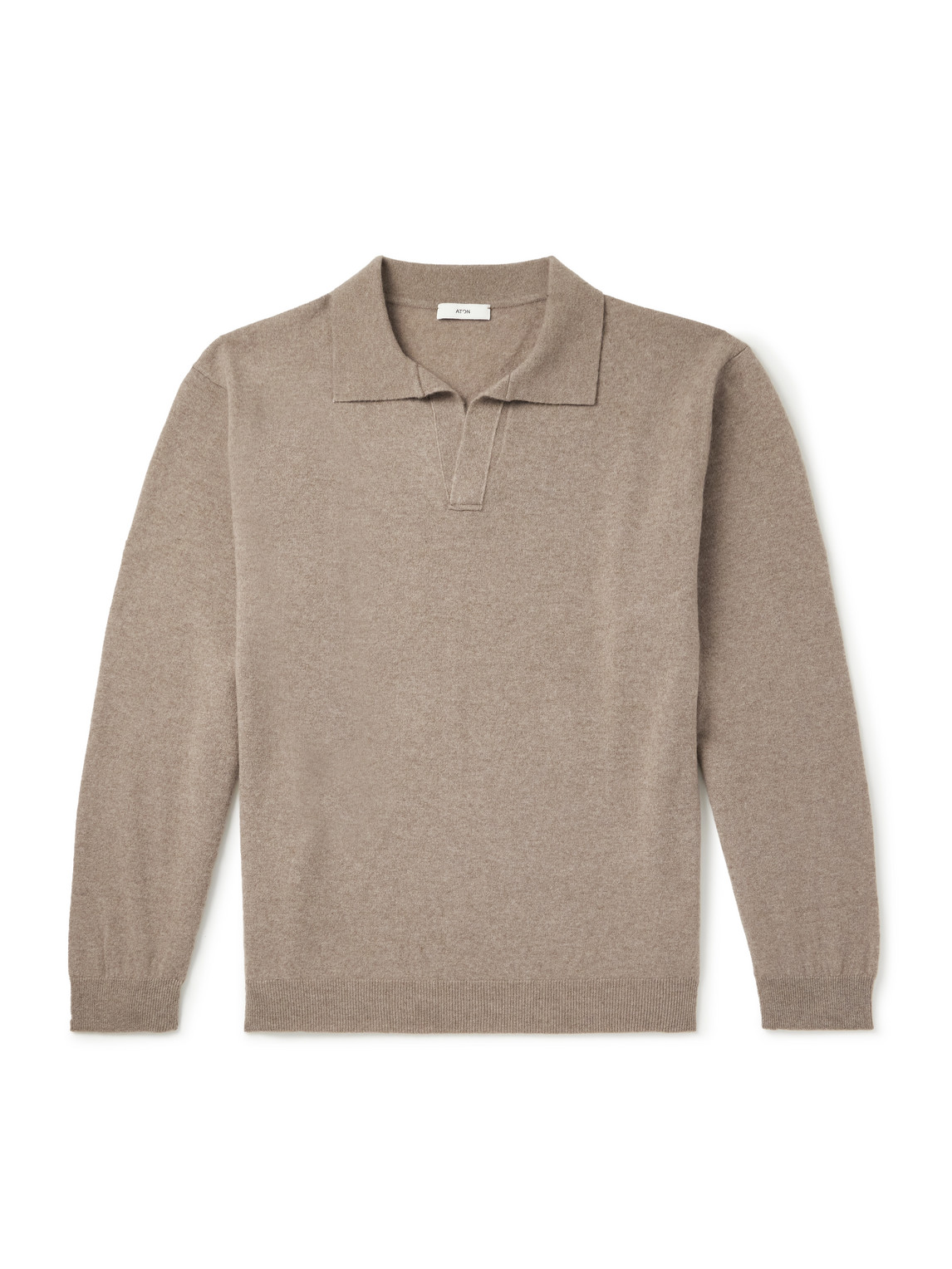 Aton Wool-blend Polo Shirt In Burgundy