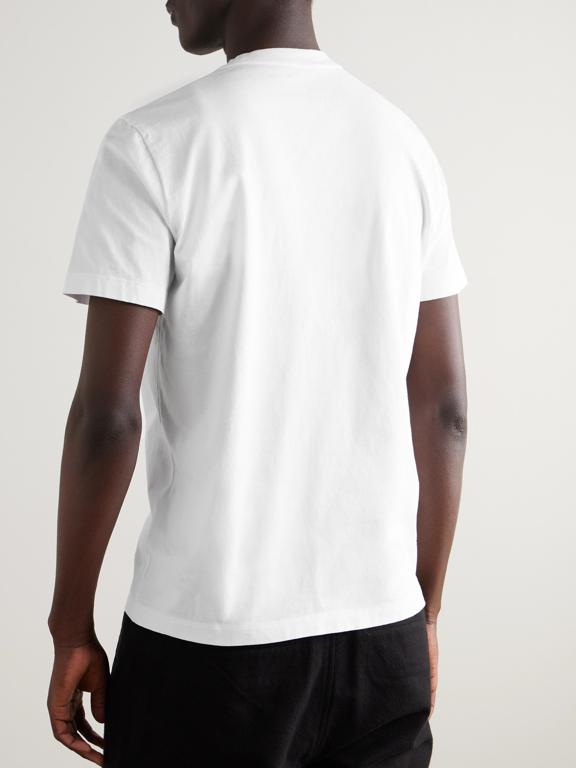 Moncler Logo Cotton Jersey T-shirt In White
