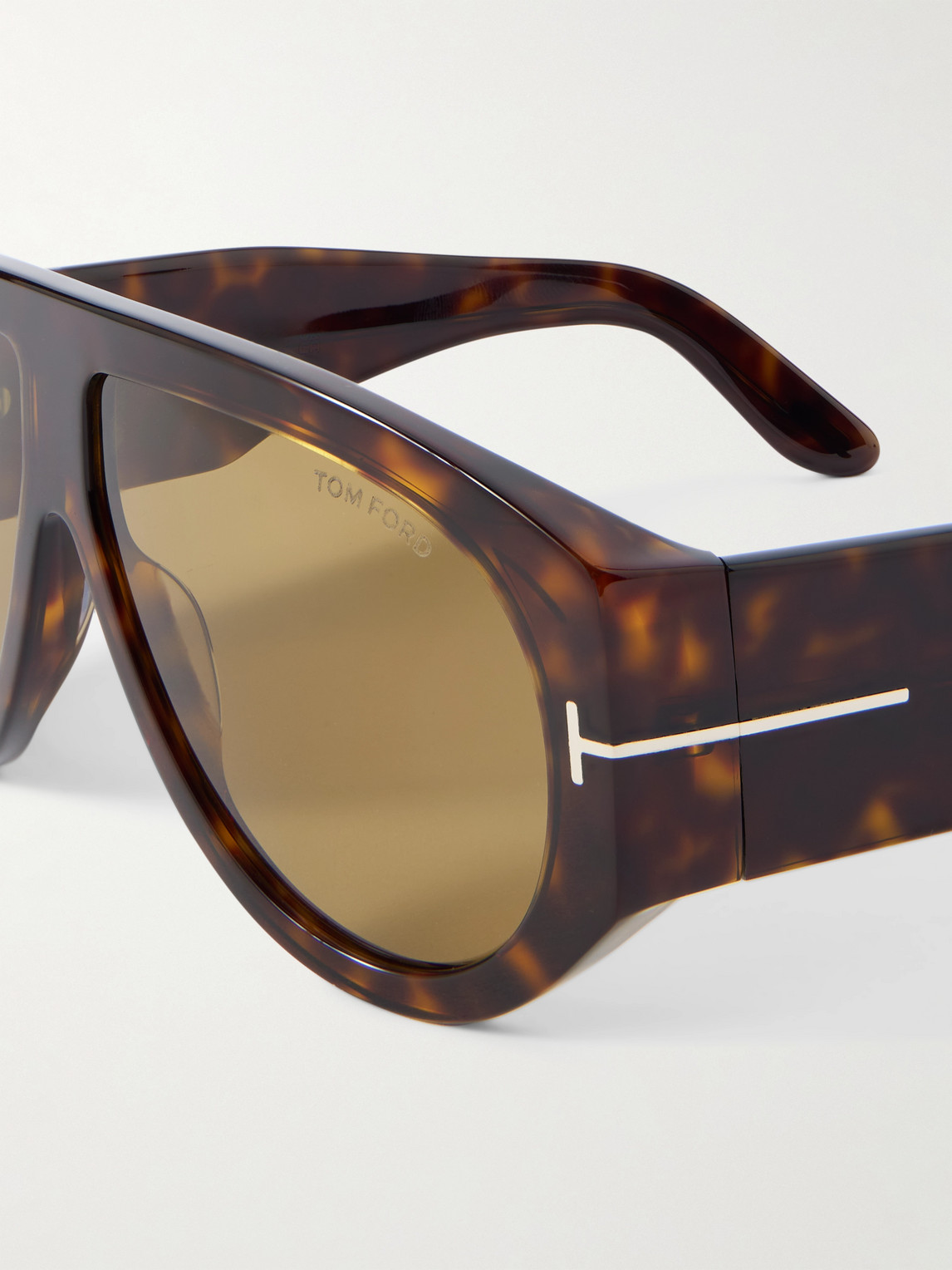 Tom Ford Bronson Aviator-style Tortoiseshell Acetate Sunglasses