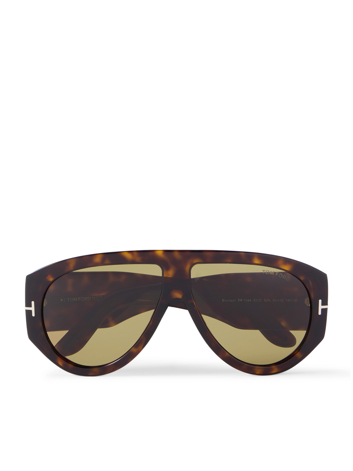 Tom Ford Bronson Aviator-style Tortoiseshell Acetate Sunglasses