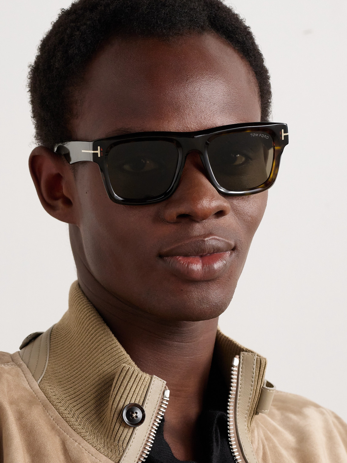 Tom Ford Square-frame Tortiseshell Acetate Sunglasses
