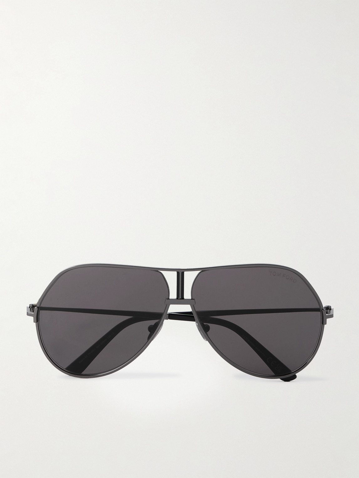 Tom Ford Rickie-02 Aviator-Style Gunmetal-Tone Sunglasses - Men
