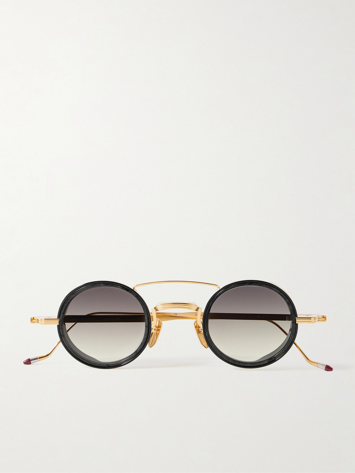 Jacques Marie Mage Ringo 2 Round-frame Gold-tone And Acetate Sunglasses
