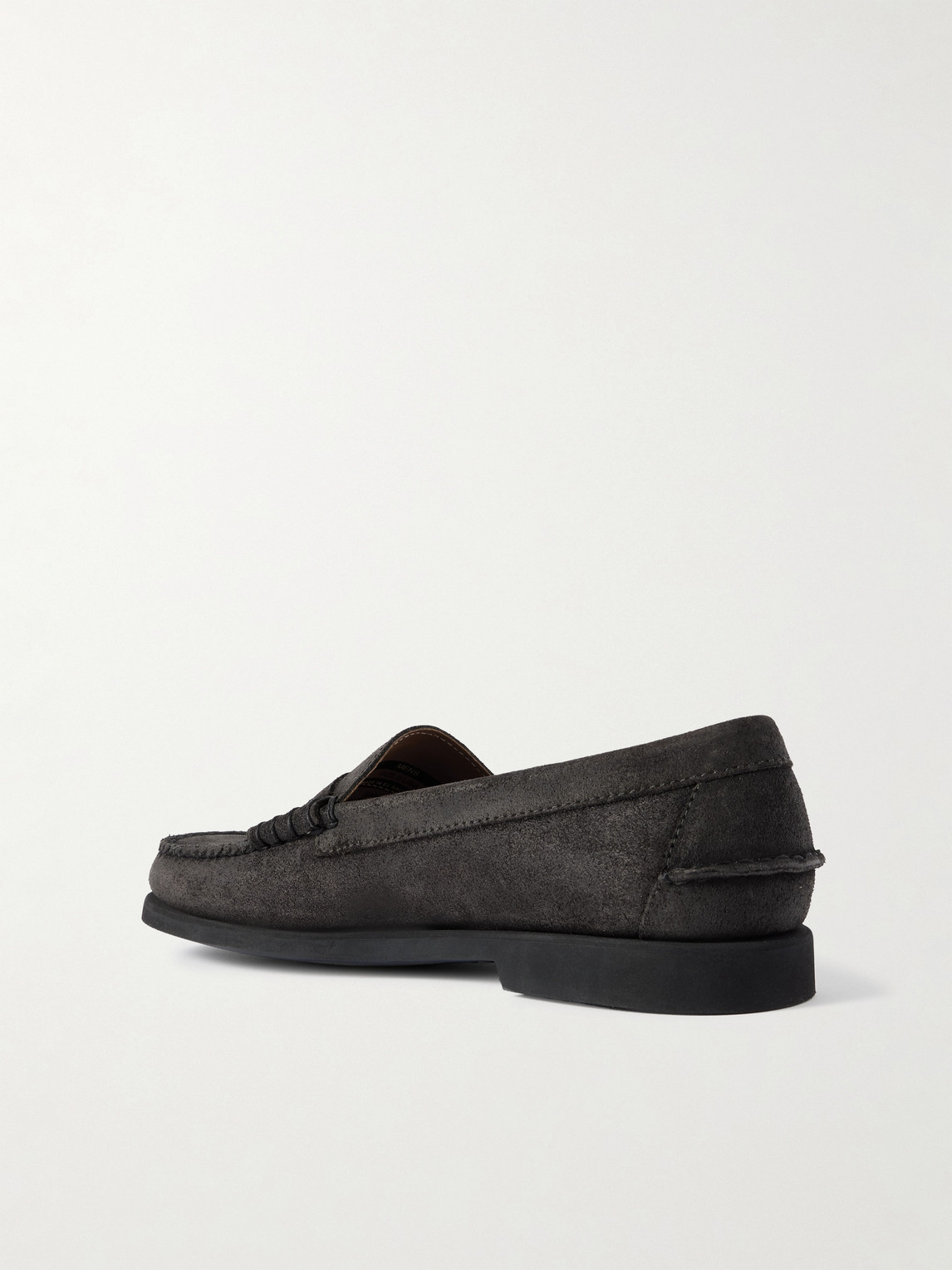 Sebago Dan Suede Penny Loafers In Black