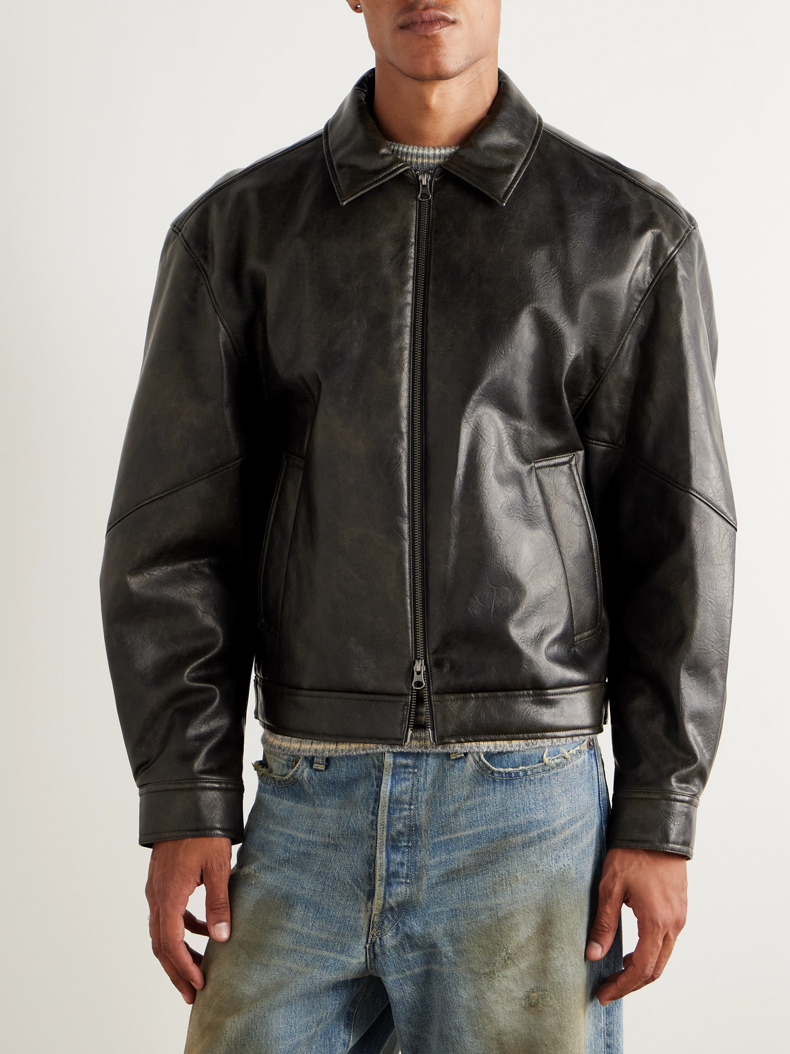 Amomento Textured Jacket In Black