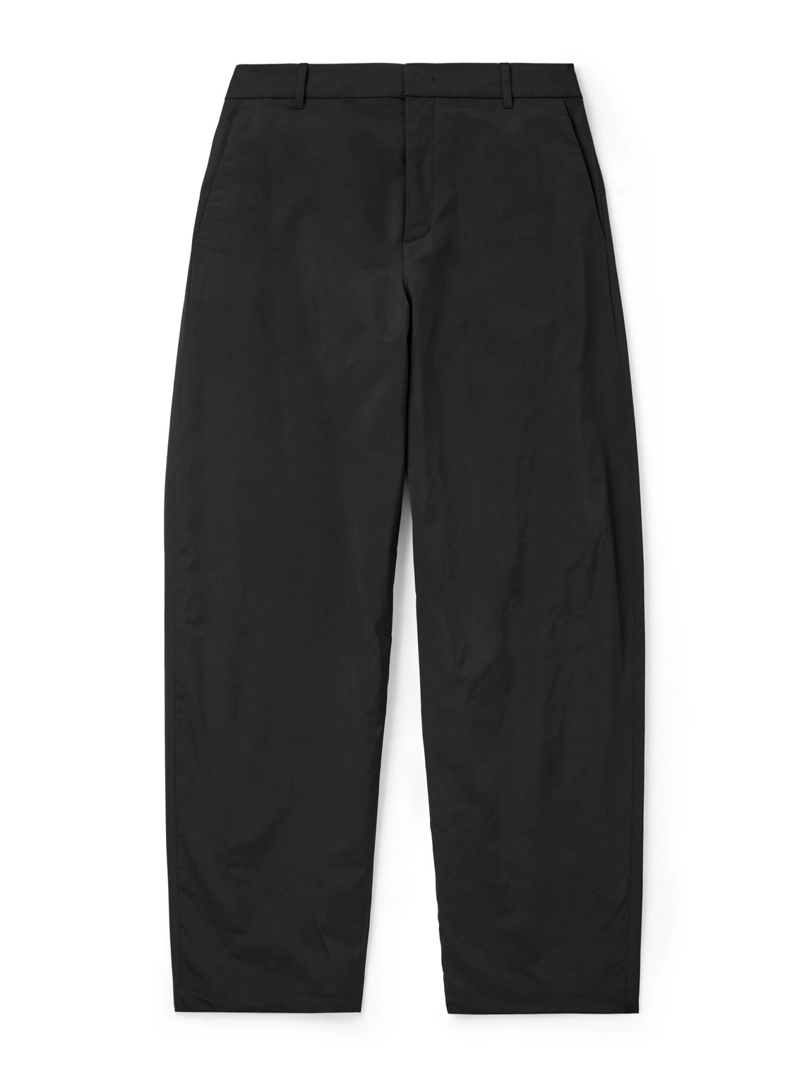 Amomento Straight-leg Taffeta Trousers In Black