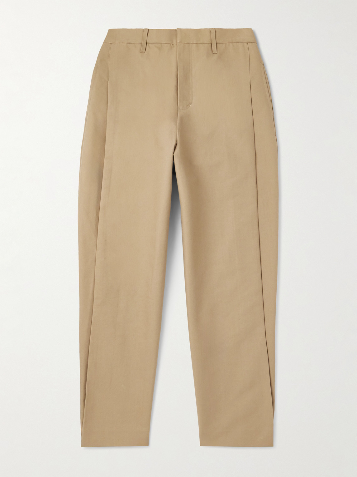 Amomento Tapered Pleated Cotton Trousers - Men