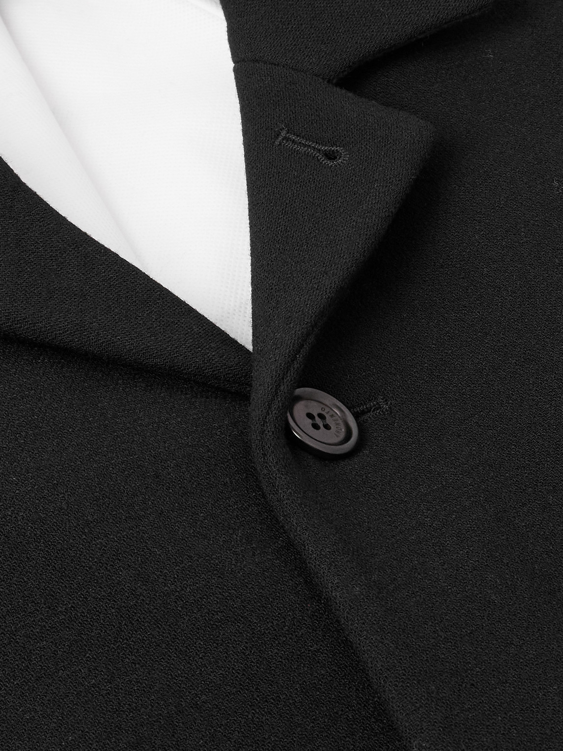 Amomento Cropped Wool-blend Jacket In Black