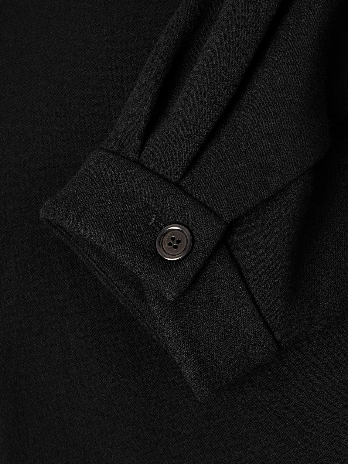 Amomento Cropped Wool-blend Jacket In Black