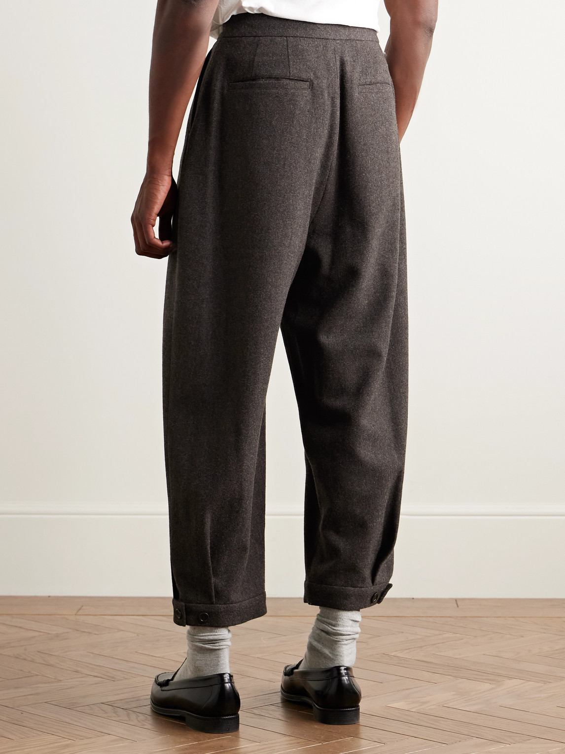  Amomento - Tapered Wool Trousers - Men - Brown - M 