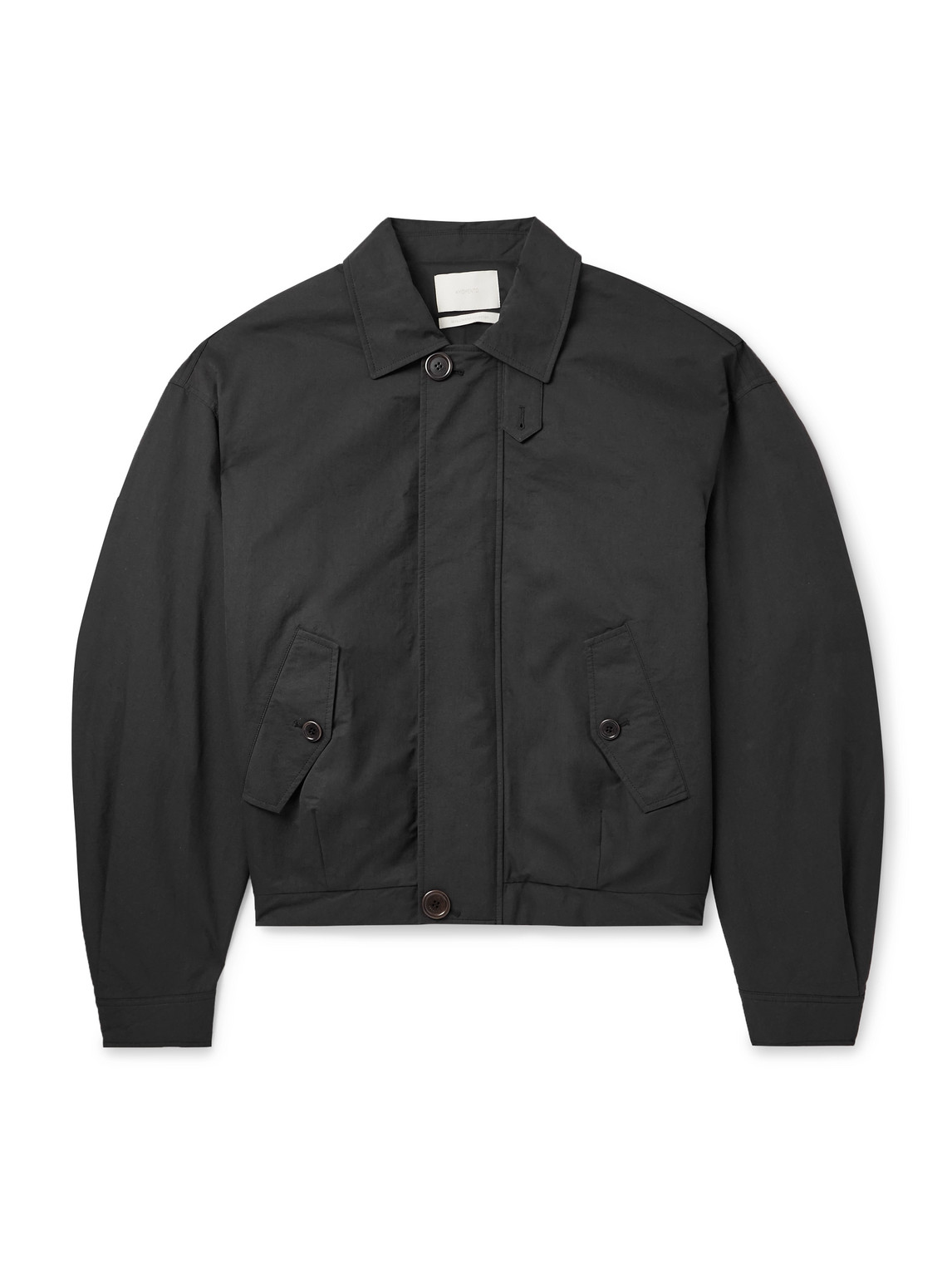 Amomento Padded Cotton-blend Twill Jacket In Black