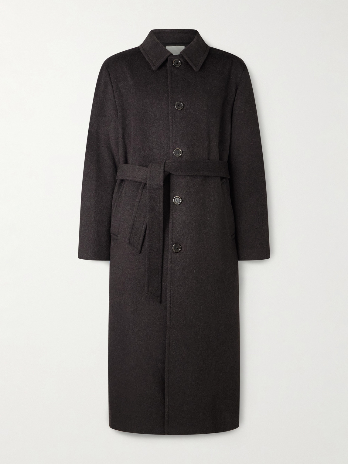 Amomento Belted Wool-Blend Coat - Men