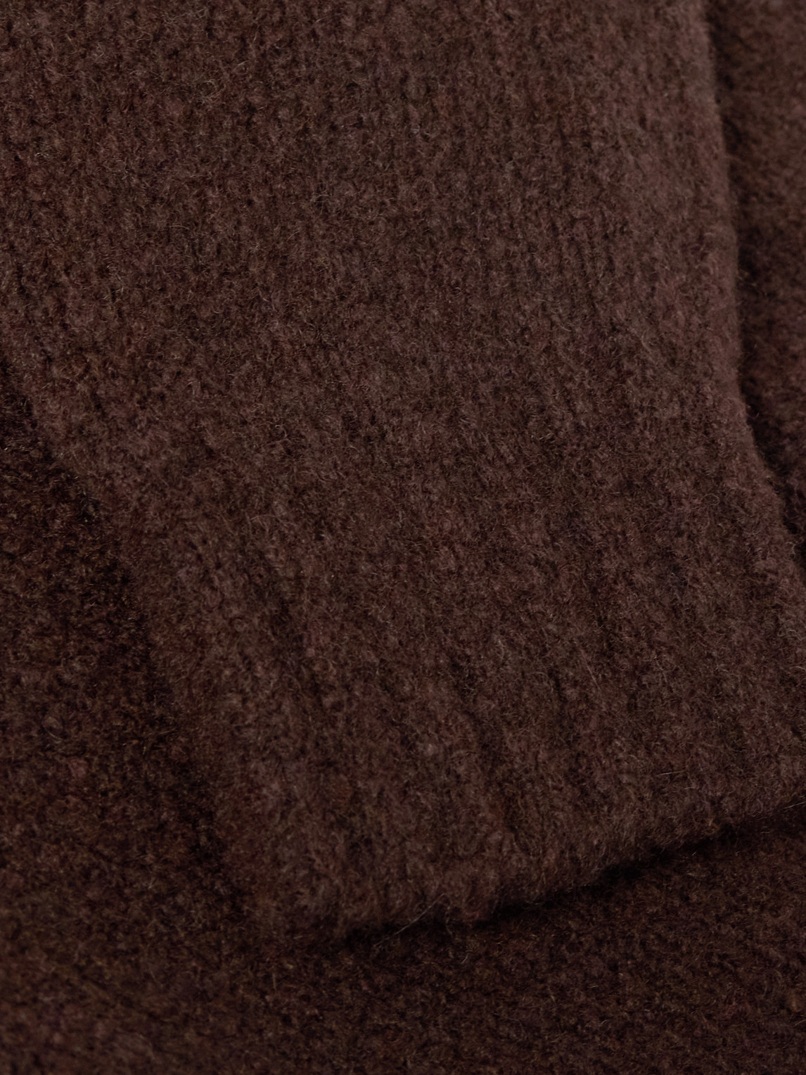 Thom Sweeney Slim-fit Merino Wool-blend Zip-up Cardigan In Brown