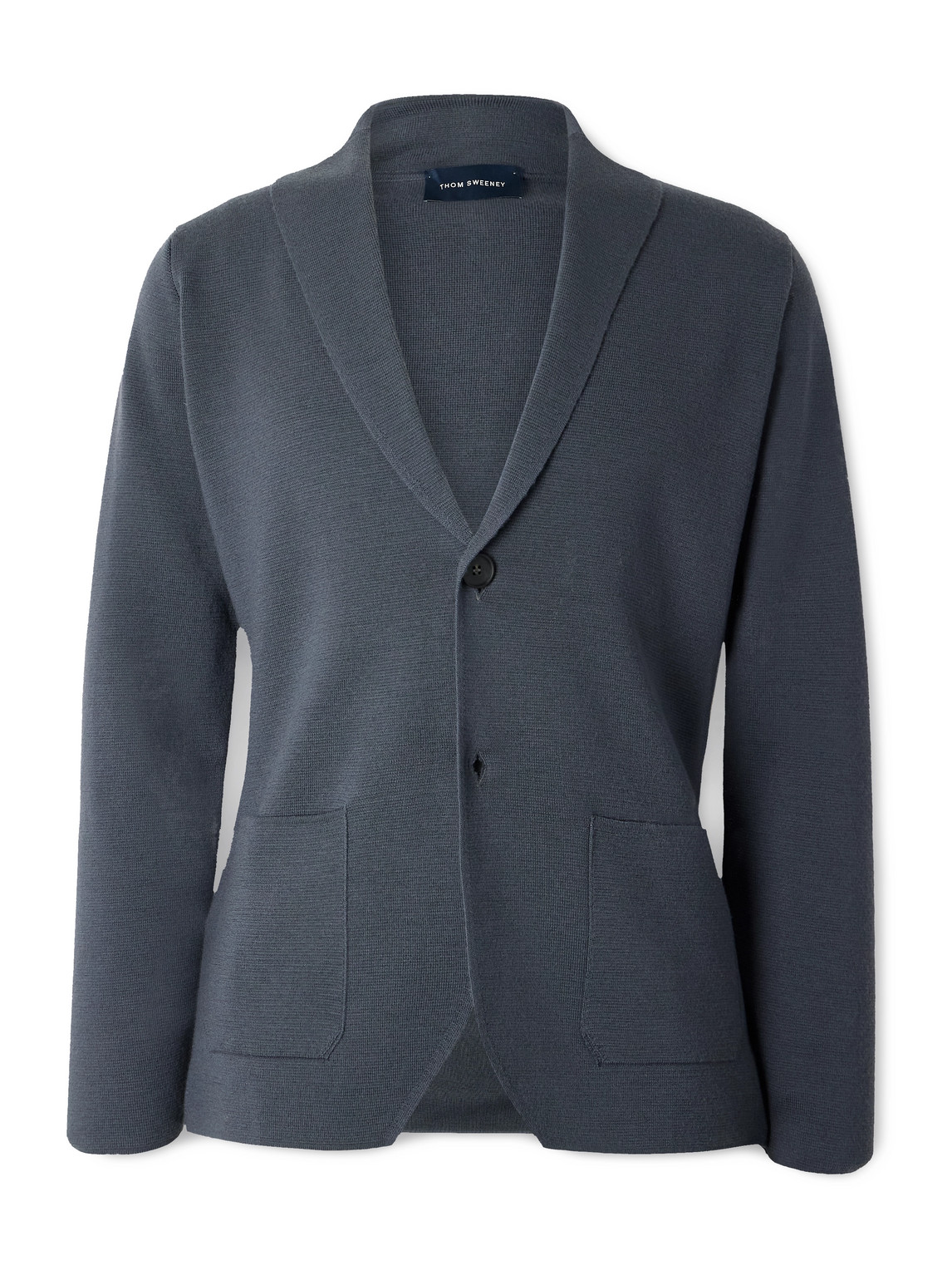 Thom Sweeney Merino Wool Blazer In Gray