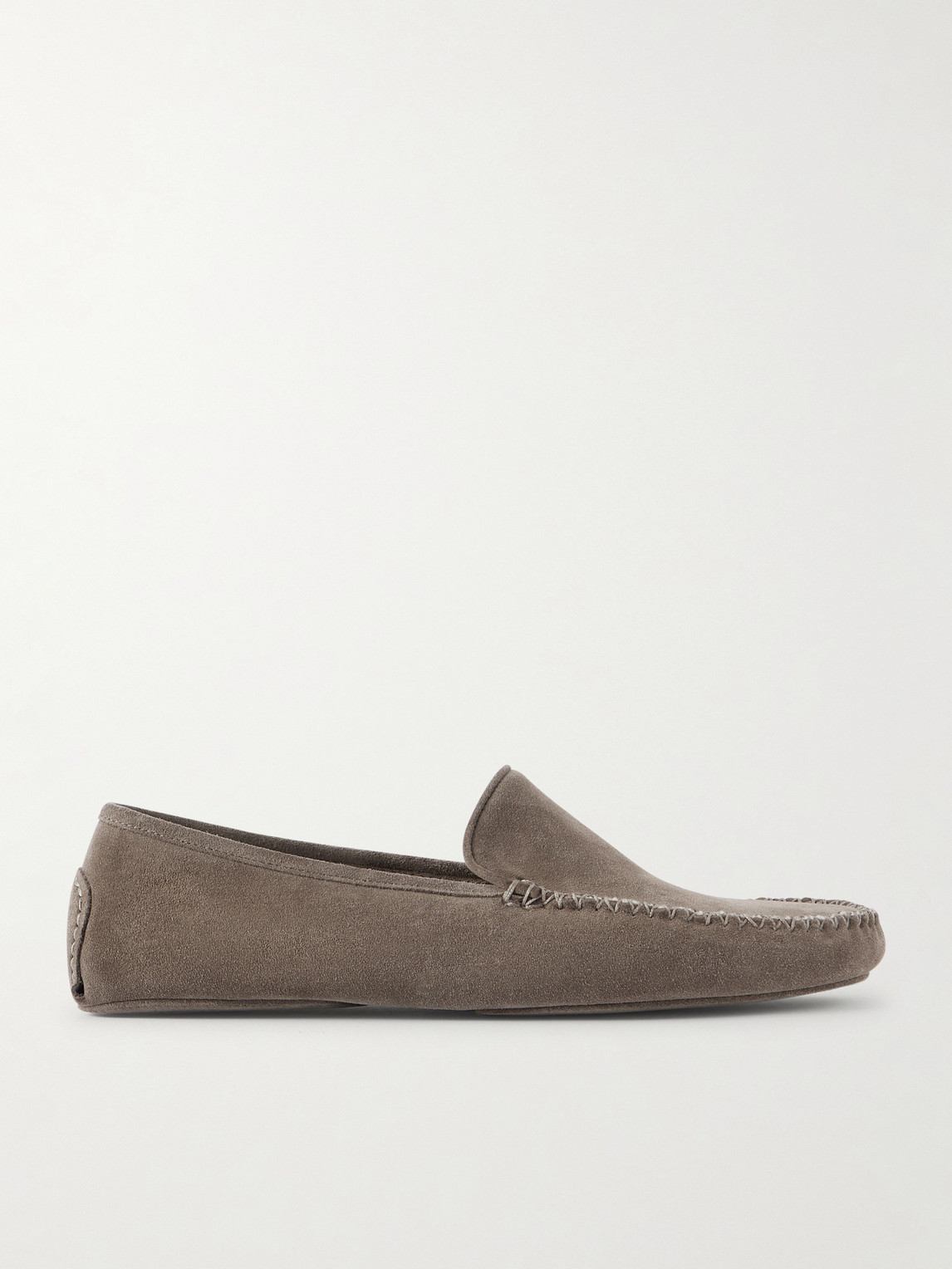 Thom Sweeney Cashmere-Lined Suede Slippers - Men