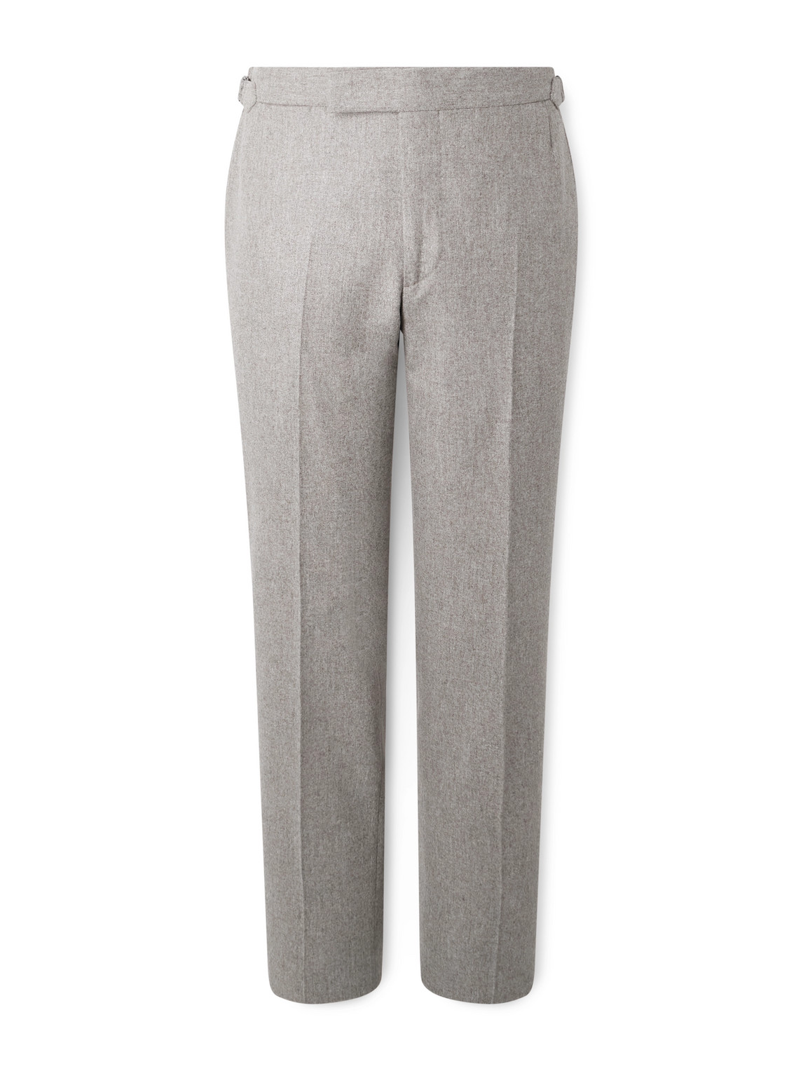 Thom Sweeney Tapered Wool Trousers In Gray
