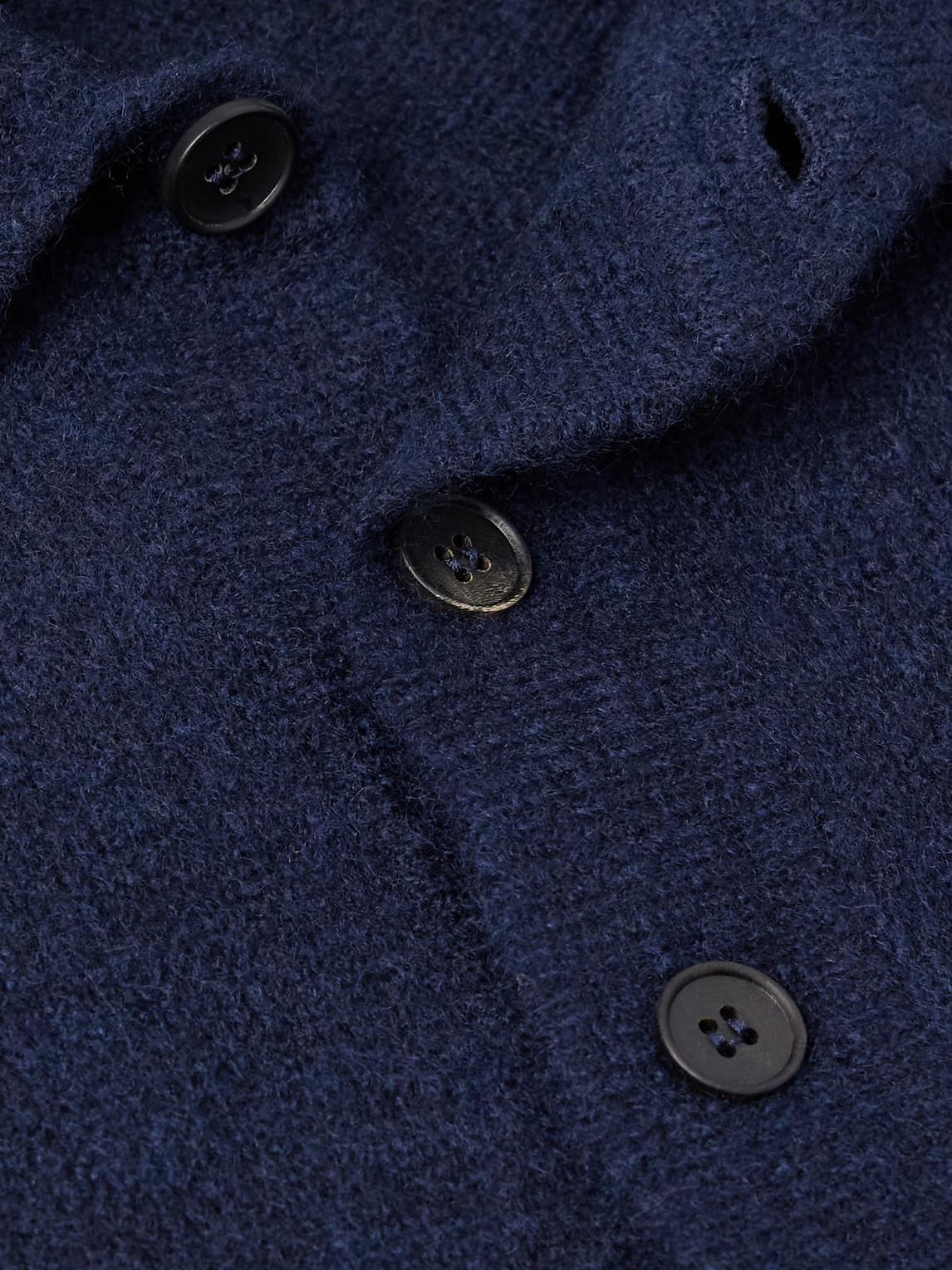 Thom Sweeney Brushed Cashmere-blend Polo Shirt In Blue