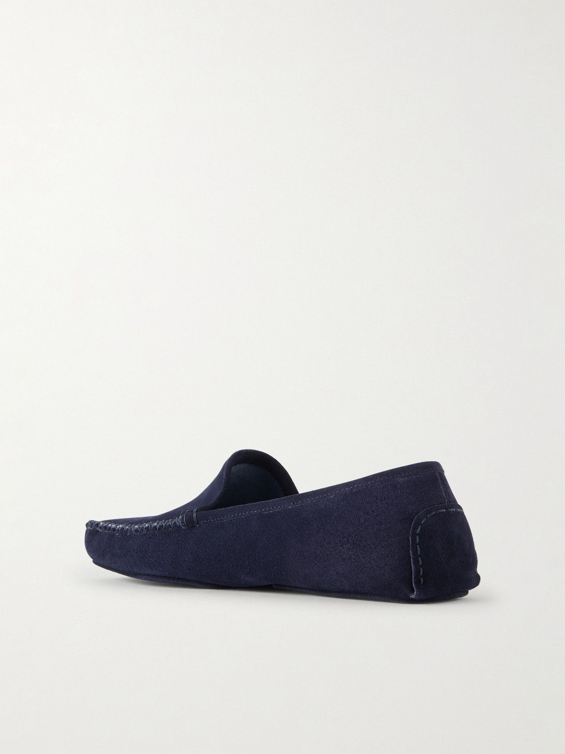 Thom Sweeney Cashmere-lined Suede Slippers In Animal Print