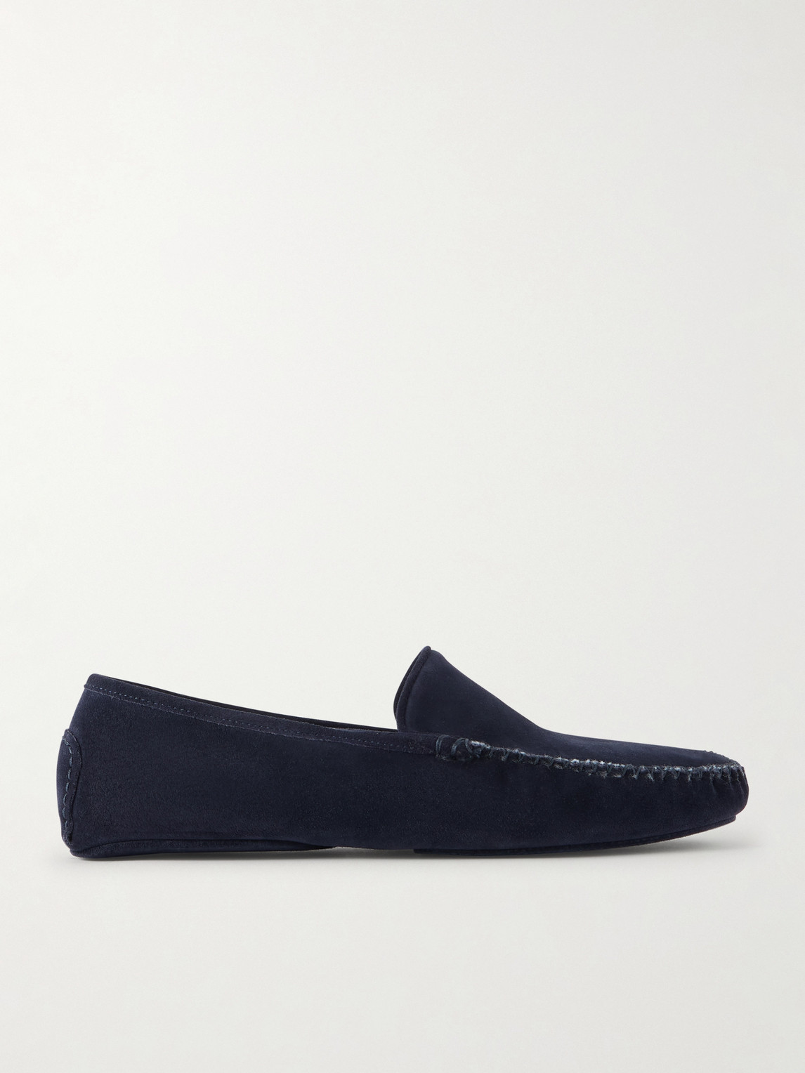 Thom Sweeney Cashmere-Lined Suede Slippers - Men