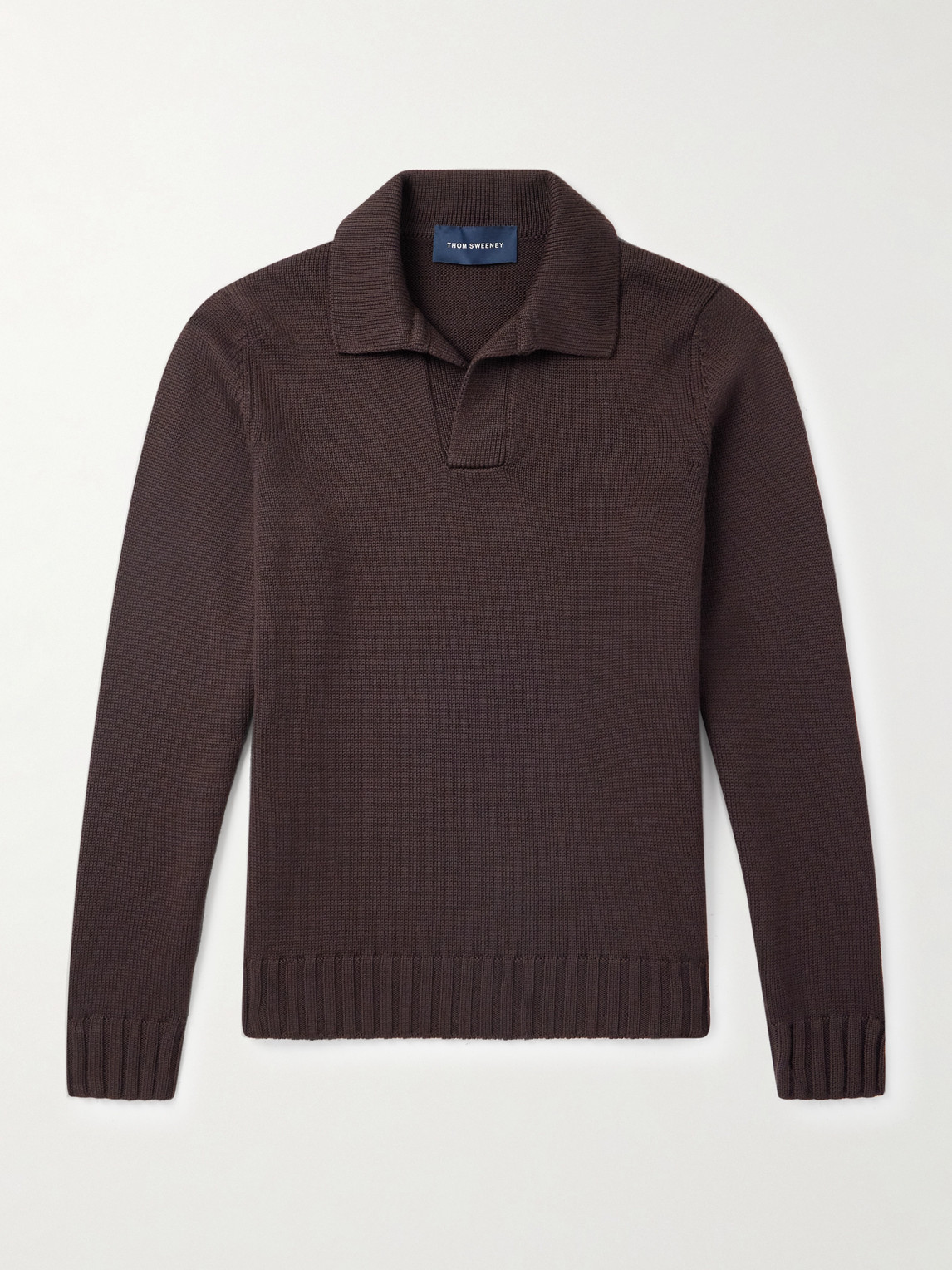 Thom Sweeney Skipper Wool Polo Shirt - Men
