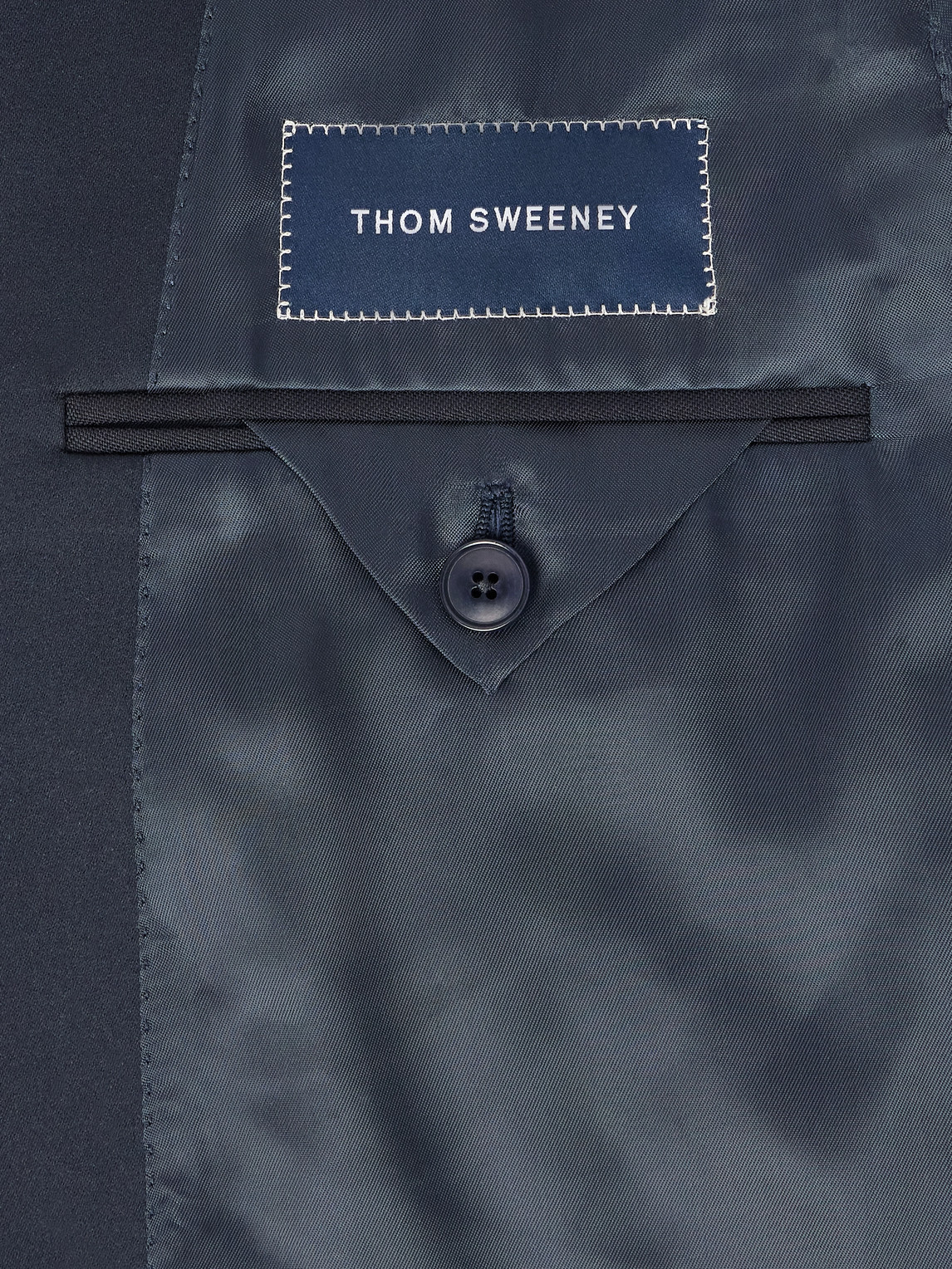 Thom Sweeney Satin-trimmed Wool And Mohair-blend Tuxedo In Blue