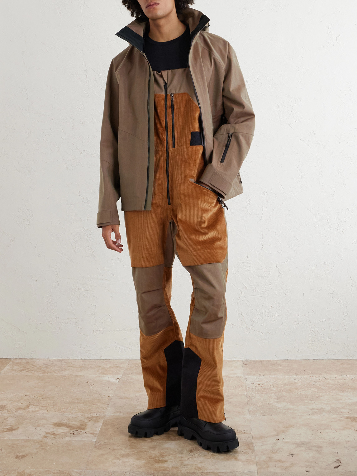 Intrepid Herringbone Virgin Wool Hooded Ski Jacket — 2