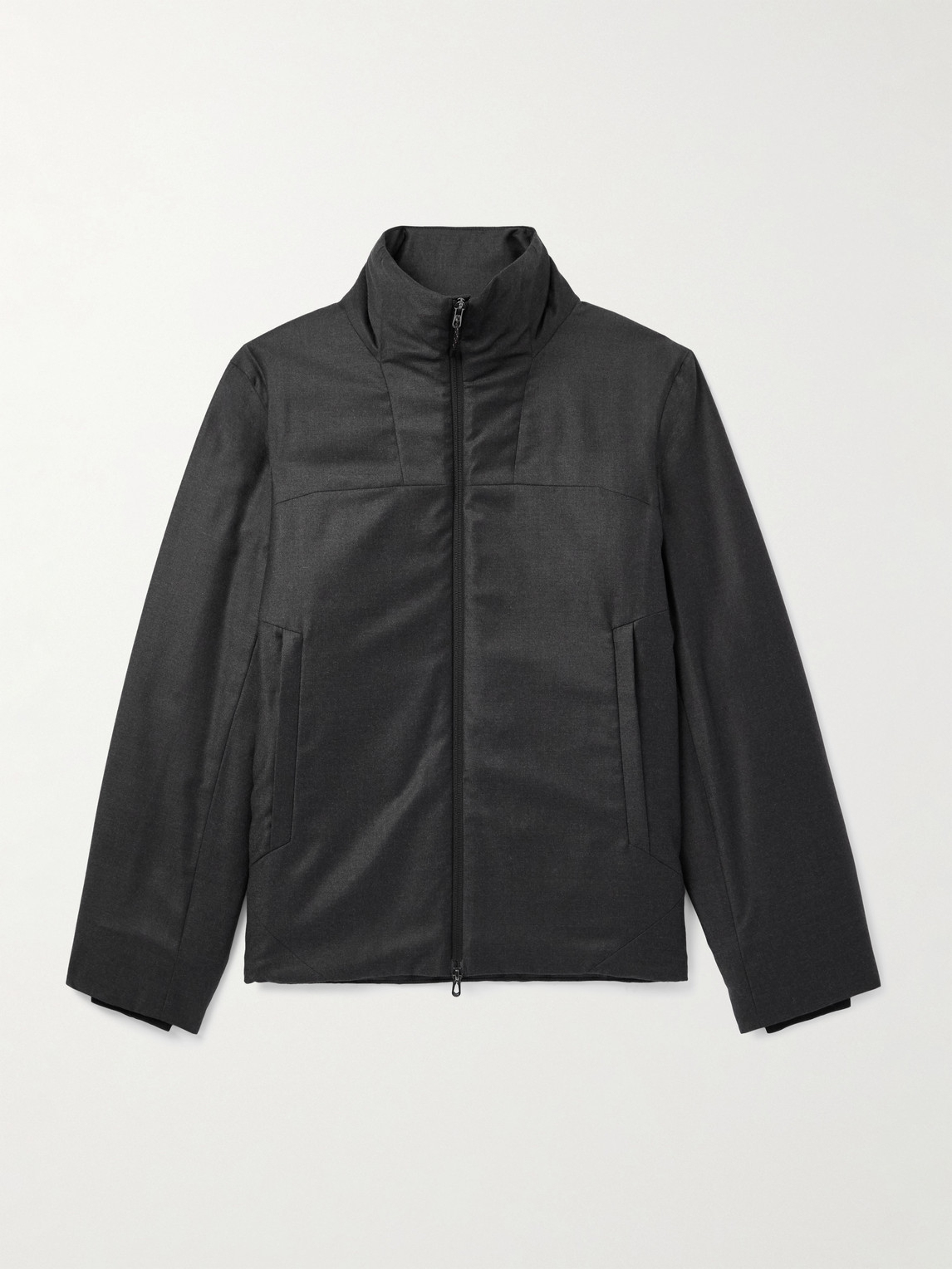 Sease Padded Virgin Wool and ilk-Blend Flannel Jacket - Men