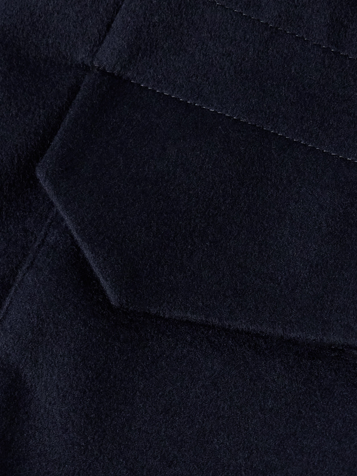 Sease Uptown Padded Cashmere Field Jacket In Blue