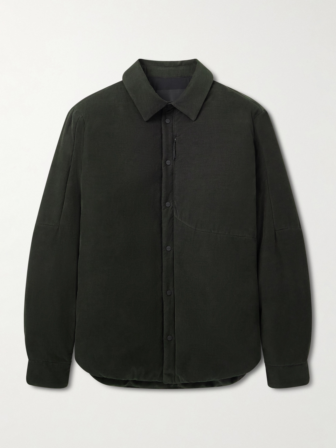 Sease Gate 2.0 Padded Cotton-corduroy Overshirt In Green