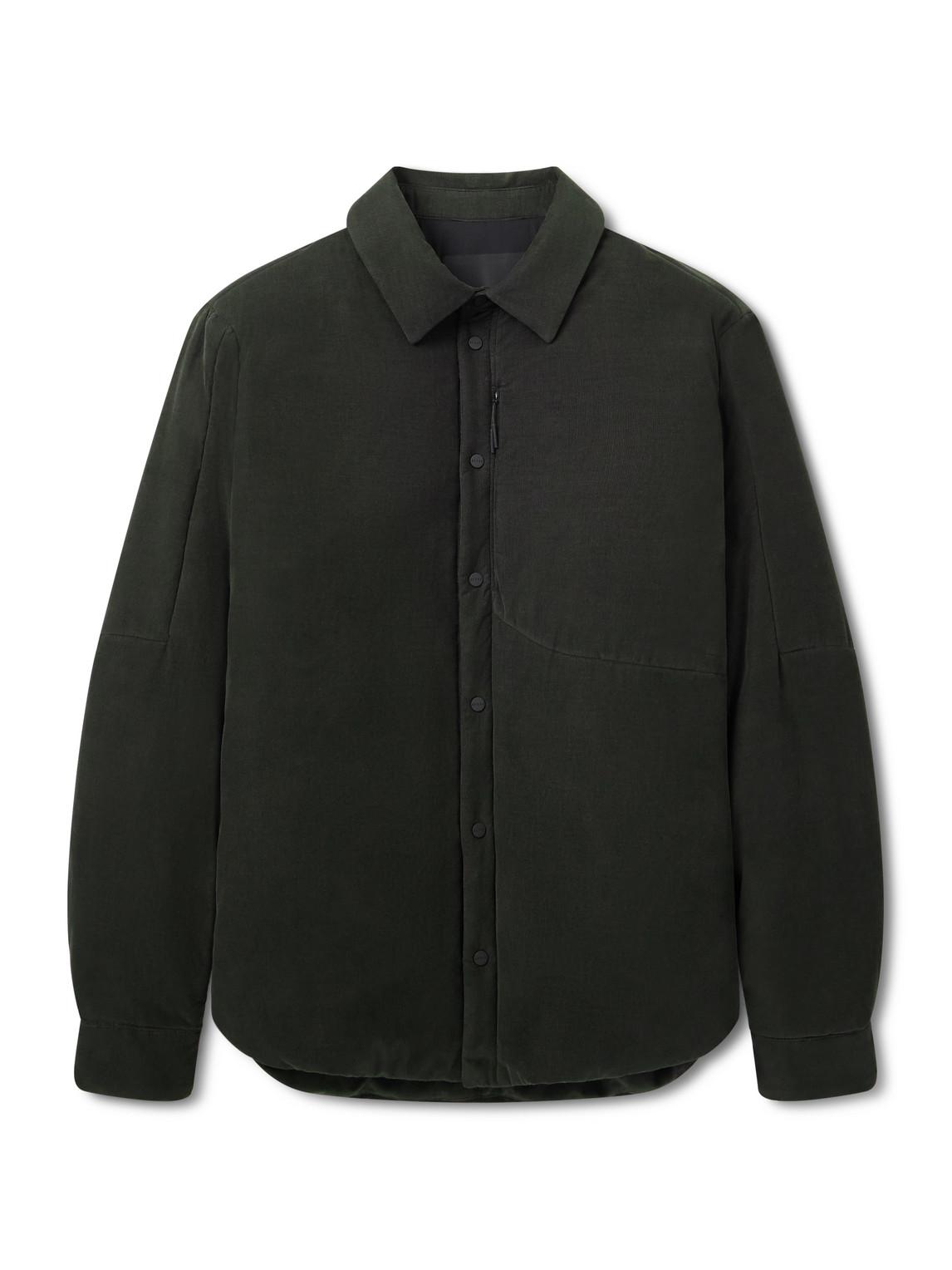 Sease Gate 2.0 Padded Cotton-corduroy Overshirt In Green