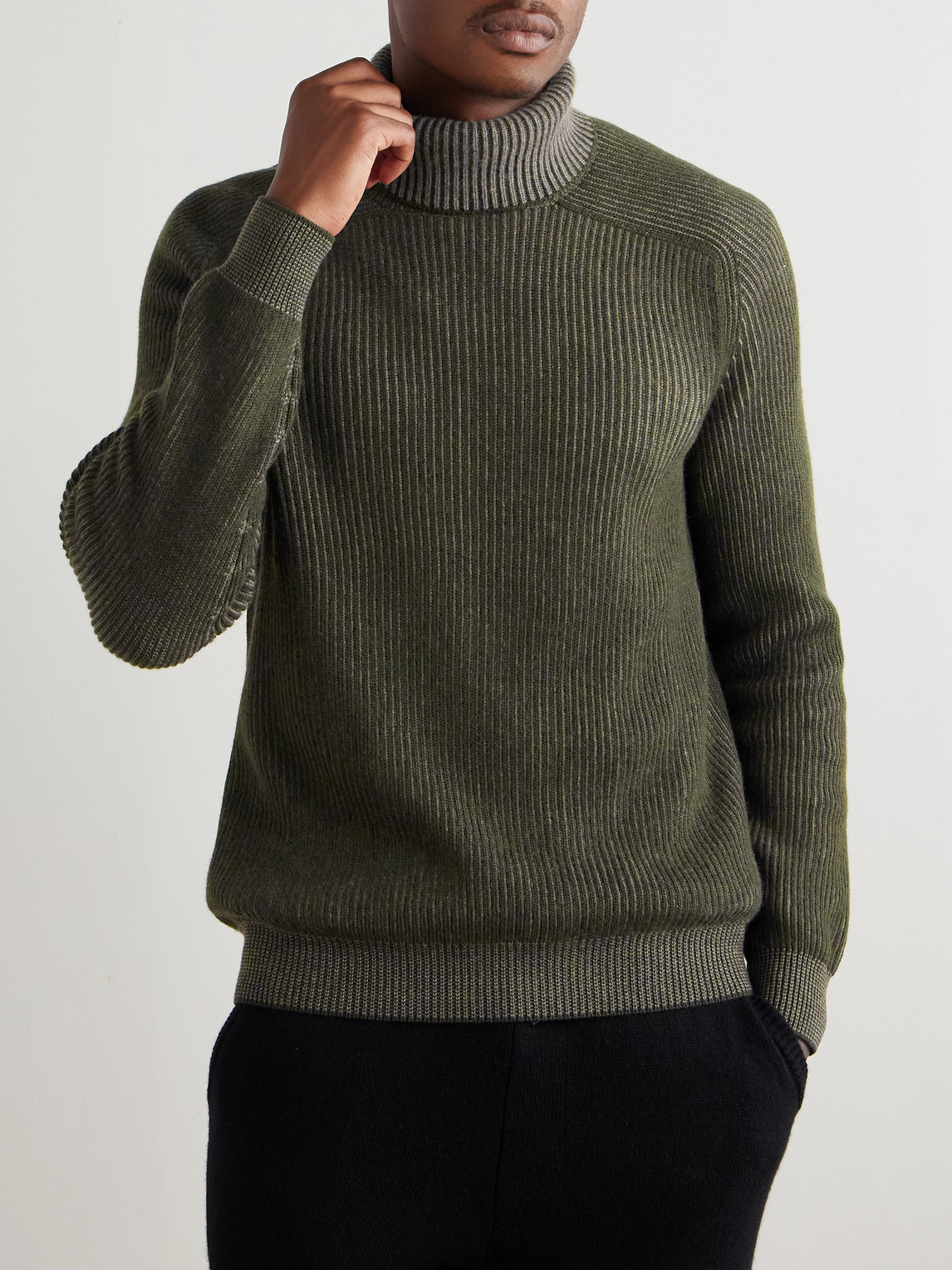Sease Cashmere Dinghy Rollneck Sweater In Gray